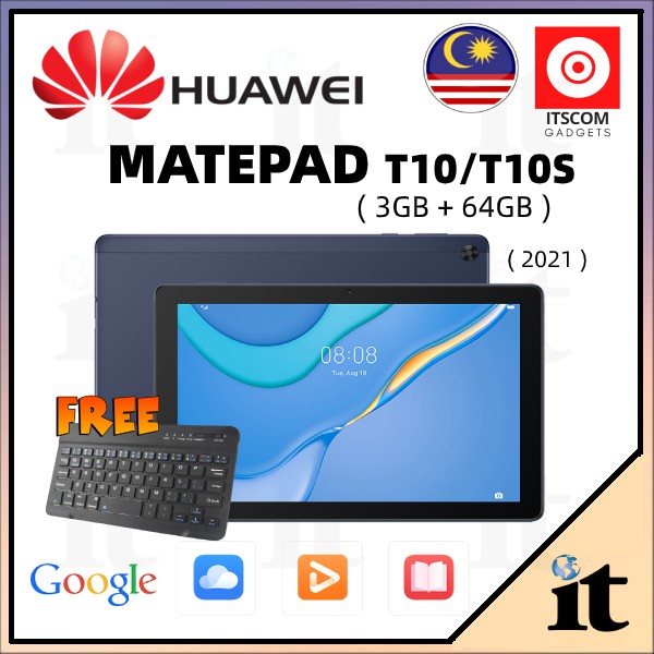 Huawei Matepad T10 / T10S 4G LTE Original Huawei Malaysia Warranty 1