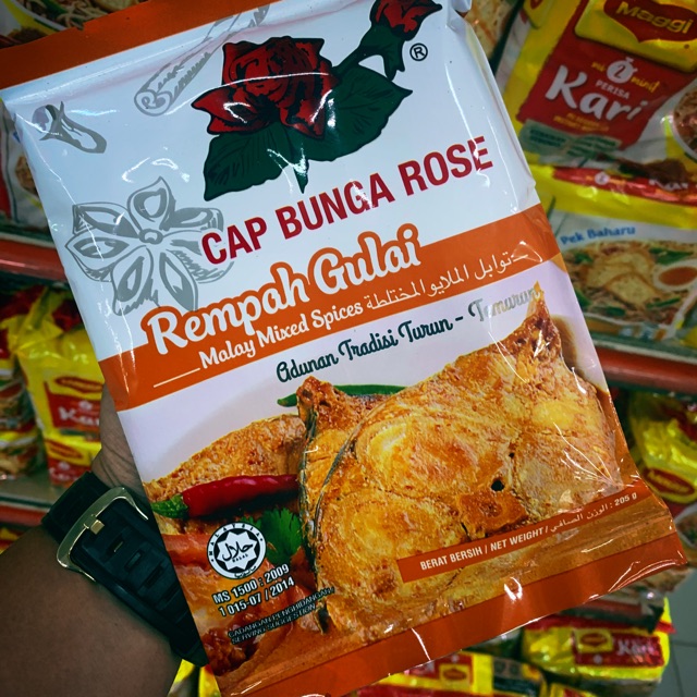 Rempah gulai cap bunga ros 205g