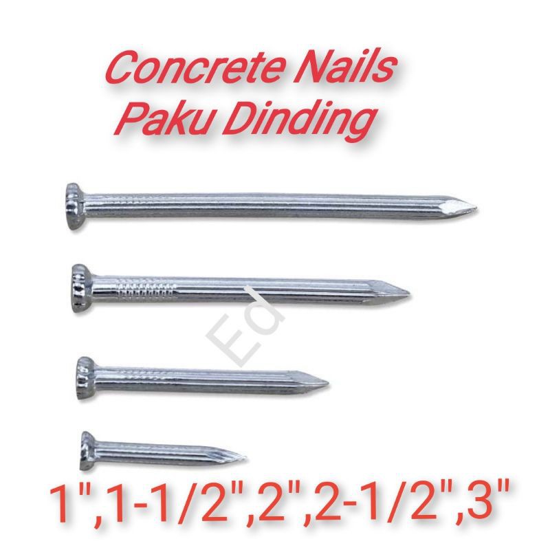 Concrete Nails Paku Dinding 1 1 1 2 2 2 1 2 3 Shopee Malaysia