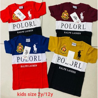Tshirt Baju Budak Polo Kids Unisex 2y ~ 12y