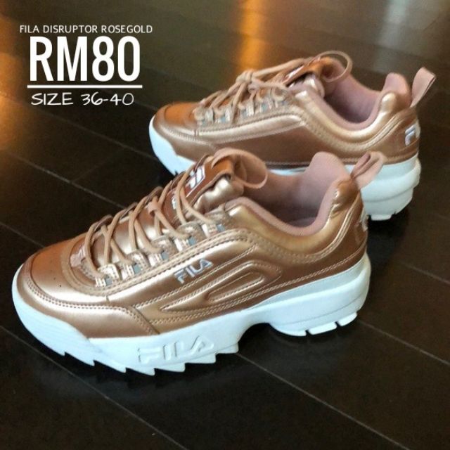 fila rose gold sneakers