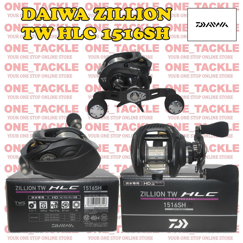 Daiwa Zillion Tw Hlc 1516 Right And Left Handle Baitcasting Reel Shopee Malaysia