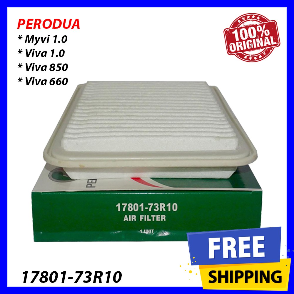 (100 Original) Perodua Air Filter Perodua Myvi 1.0 / Viva 1.0 , 850 , 660 1780173R10