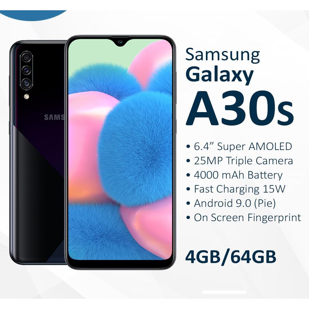 New Samsung Galaxy A30s 4gb Ram 64gb Rom Original Warranty By Samsung Malaysia Shopee Malaysia