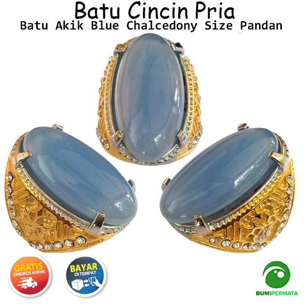 Buy Sky Blue Agate Chalcedony Size Pandan Ring  SeeTracker Malaysia