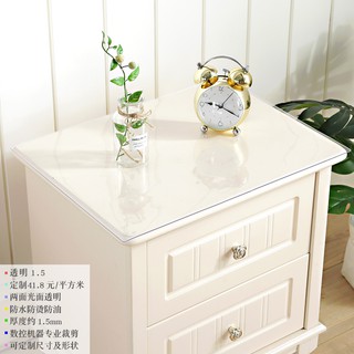 Table Mat Bedside Table Mats Waterproof And Hot Oil Disposable Transparent Pvc Soft Glass Cloth Plastic Tablecloth Shopee Malaysia