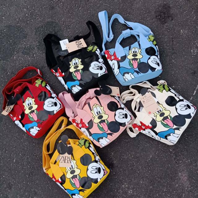 Zara Disney Crossbody Bag / Zara Mickey Bag / Zara Canvas Bag / Mickey ...