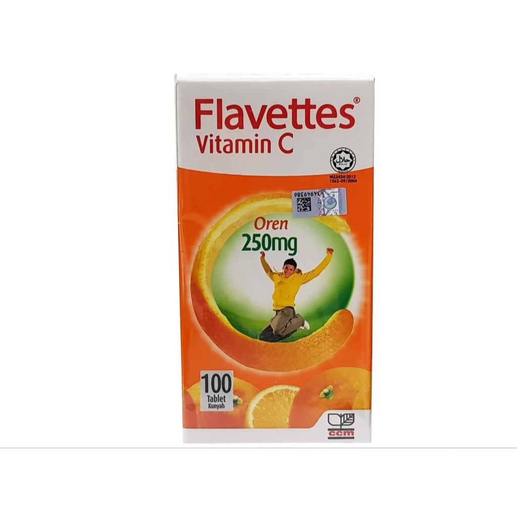 FLAVETTES VIT C ORANGE 250MG 60 / 100 TABLETS Shopee Malaysia