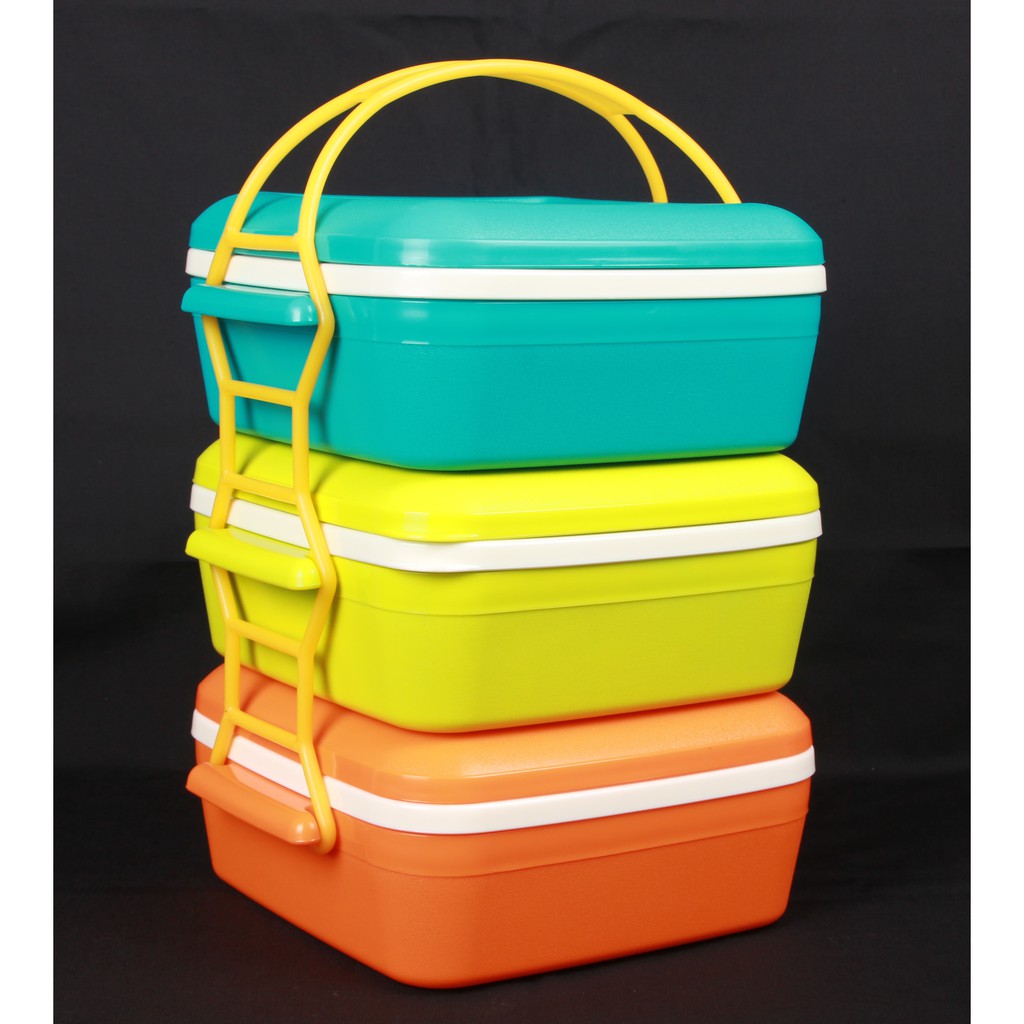 (READY STOCK) 3 Tier Food Carrier/3 tingkat Bekas Lauk 850ml x 3