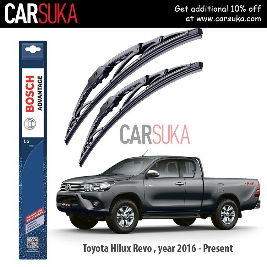 Bosch Advantage wiper Blade (set) for Toyota Hilux Revo (Gun125