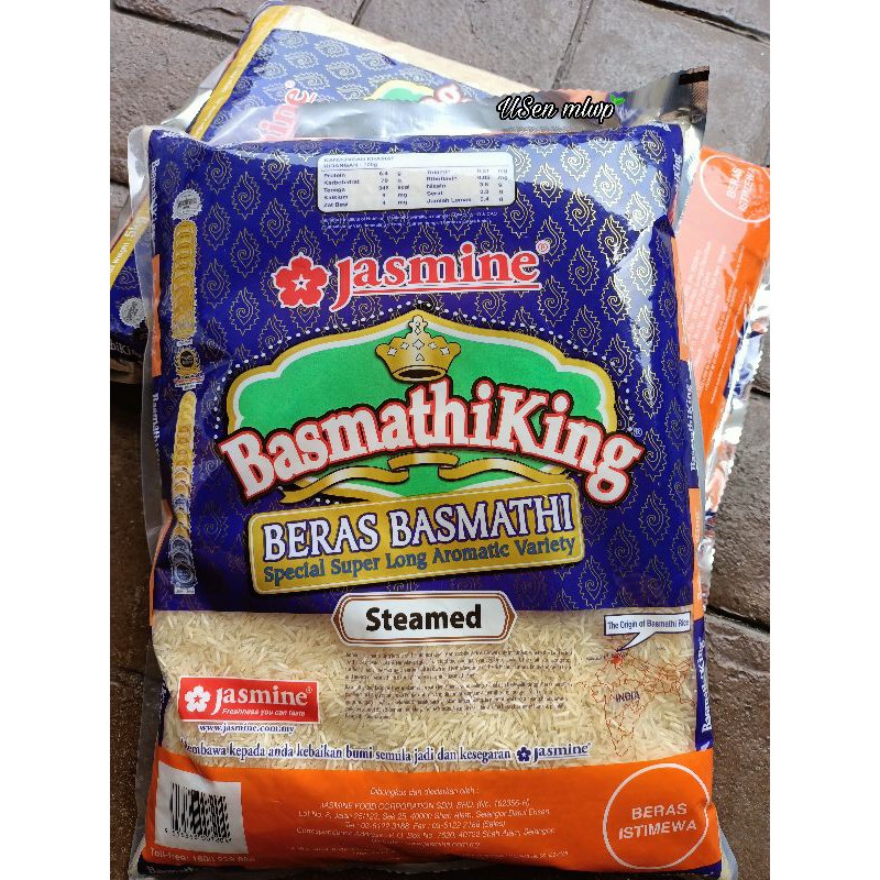 Buy Jasmine Basmathi King Rice Steamed 5kg Seetracker Malaysia