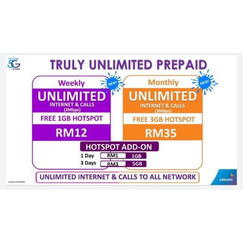 Buy Celcom Online Class Unlimited Plan Celcom Xpax Prepaid Unlimited Internet Calls Seetracker Malaysia