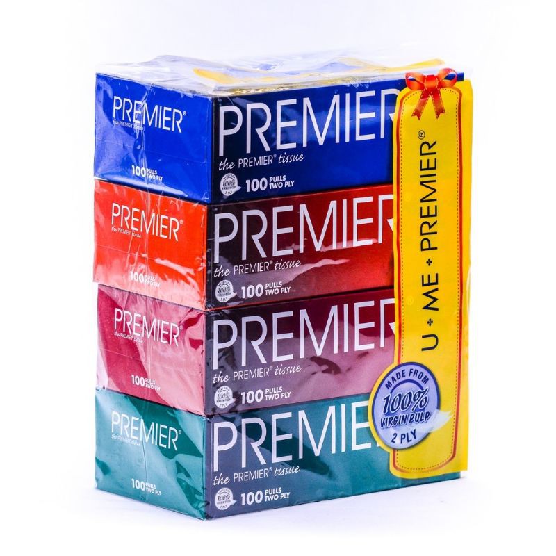 Premier Facial Tissue 4box (2ply x 100pcs) Shopee Malaysia