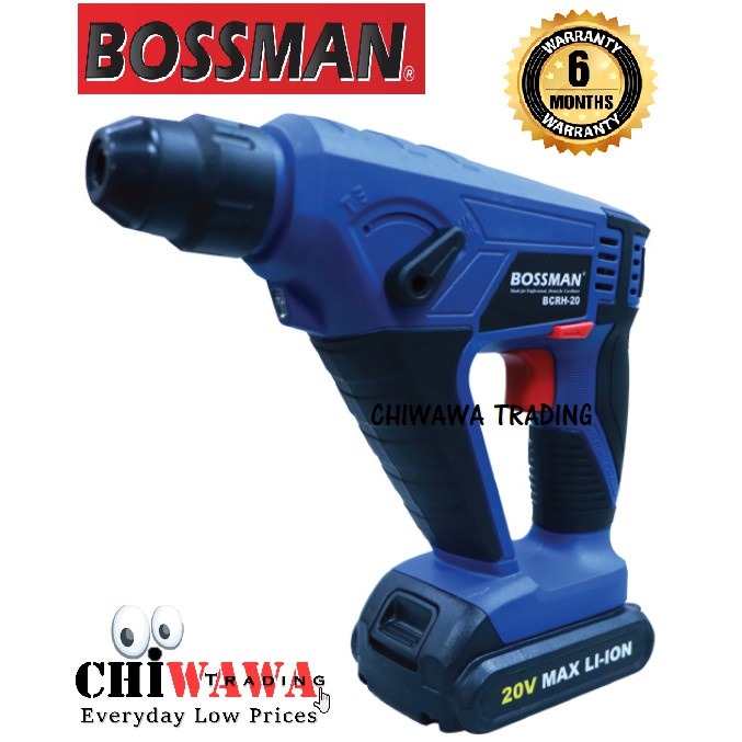 BOSSMAN 20V Cordless Rotary Hammer 3 in 1 BCRH-20 / BCRH20 High Quality Power Tool