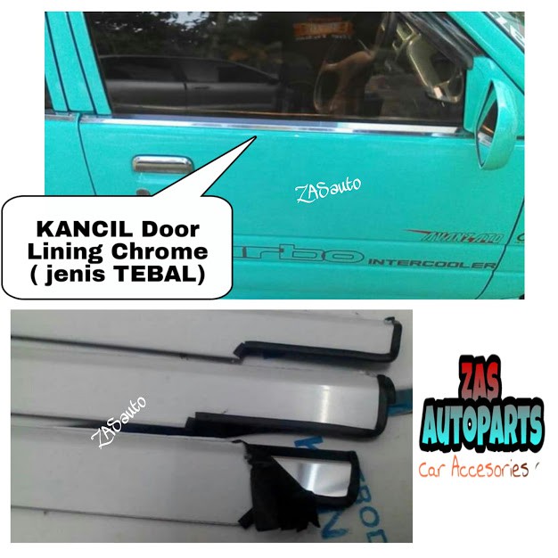 DOOR LINING CHROME KANCIL krom (Door Trim Window Panel) Shopee Malaysia