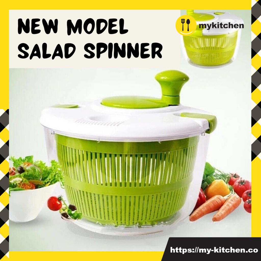 [MY KITCHEN] Vegetable Fruits Dehydrator Manually Multifunction Salad Spinner Dehydrated Machine Manual Salad Dehydrato