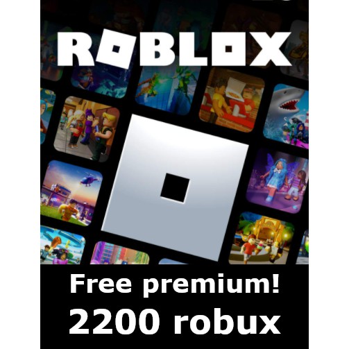 Roblox 2200 Robux (instant) free 1 month premium! | Shopee Malaysia