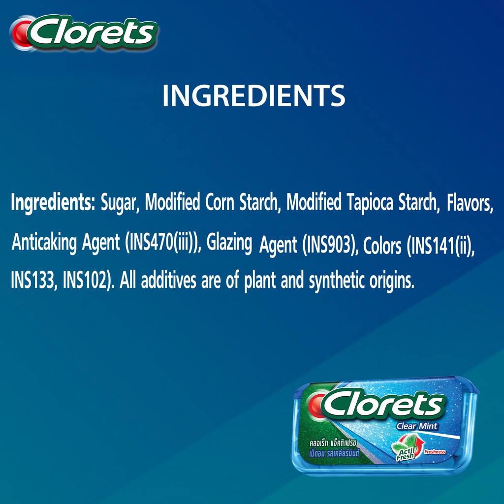 Clorets Actifresh Clear Mint 35s X 3 Shopee Malaysia