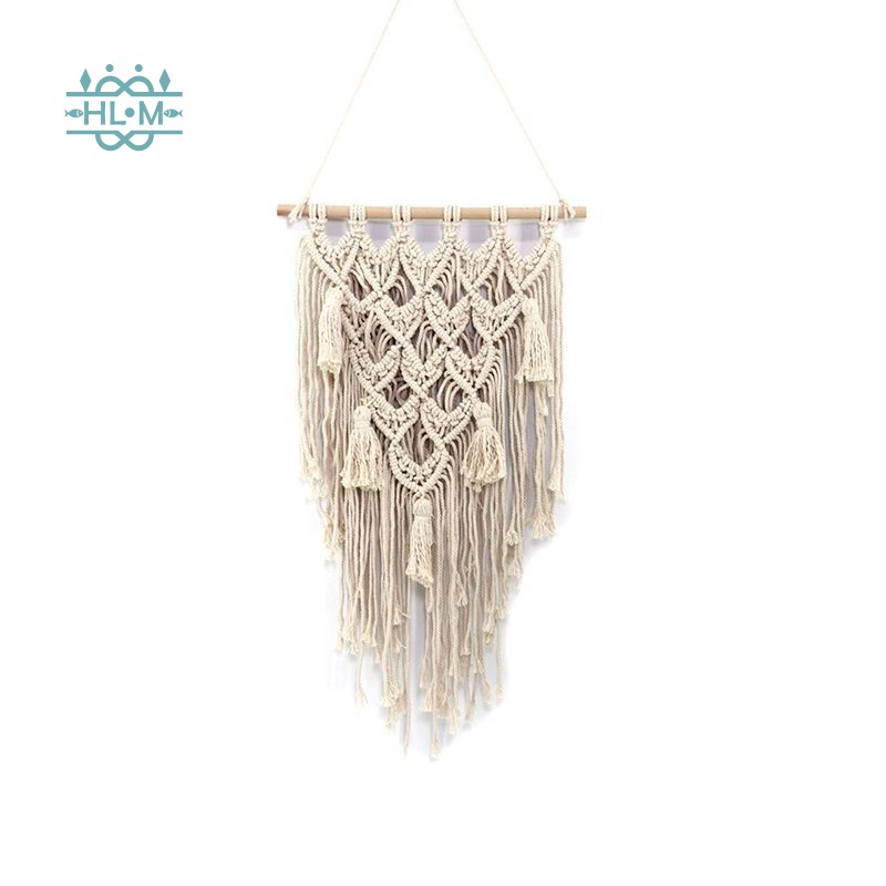Bohemia Home Cafe Macrame Cotton Woven Wall Art Hanging Tapestry