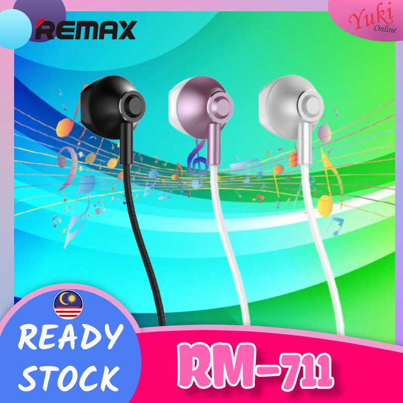 Remax RM-711 3.5mm Gold Plate Connector Wired Earphone For Calls And ...