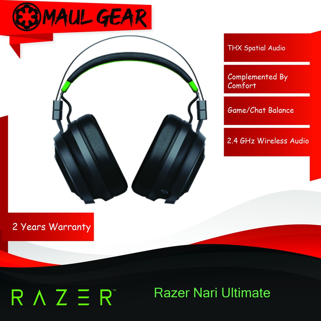 Razer Nari Ultimate Wireless Gaming Headset Shopee Malaysia