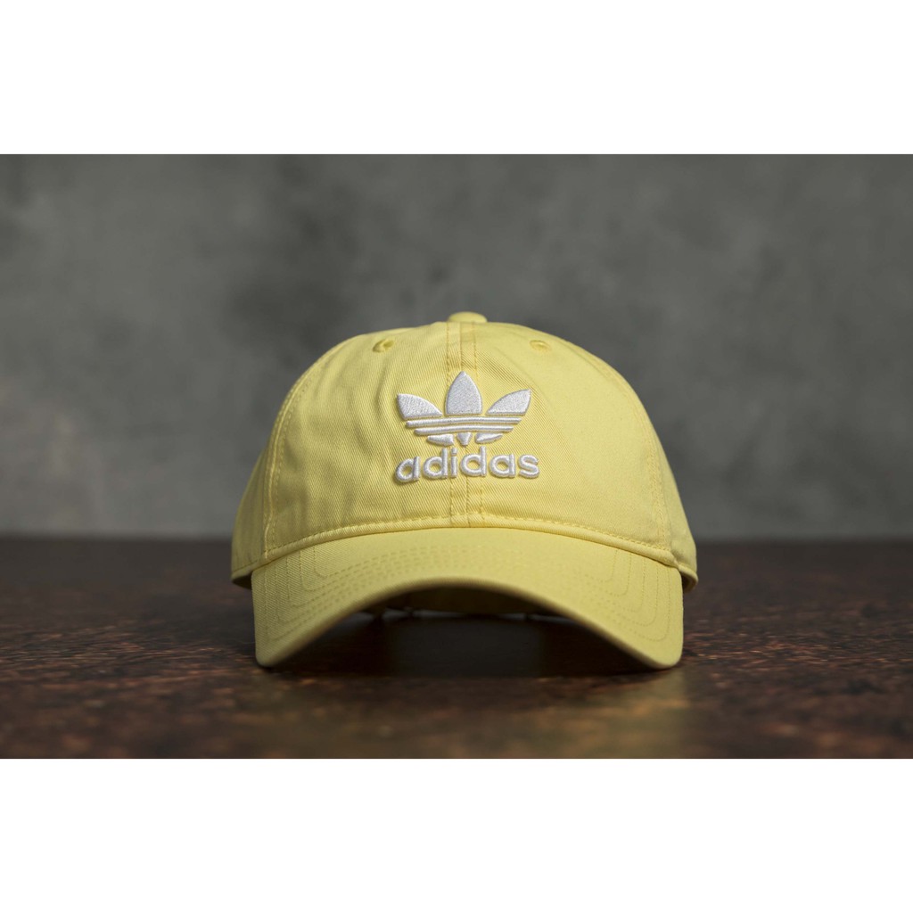 yellow adidas baseball cap