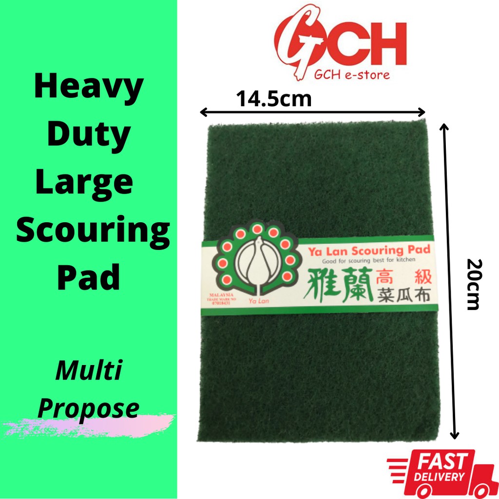 Heavy Duty & Large Multipurpose Green Scouring Pad / Dishwashing
