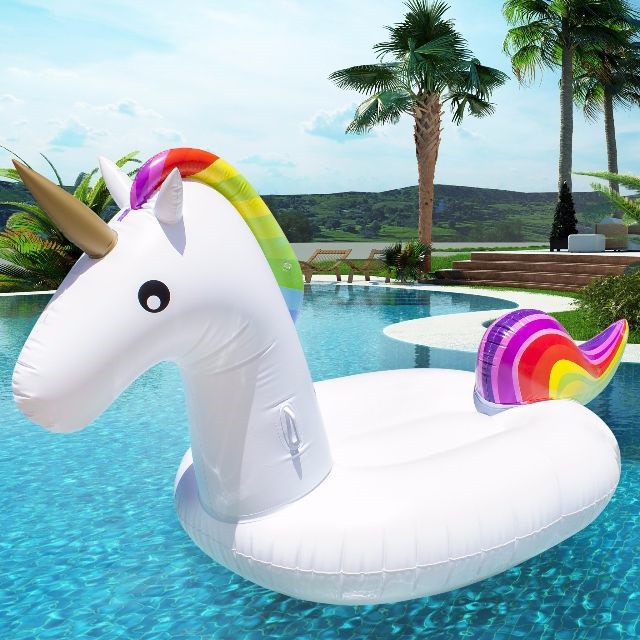 unicorn inflatable pool toy