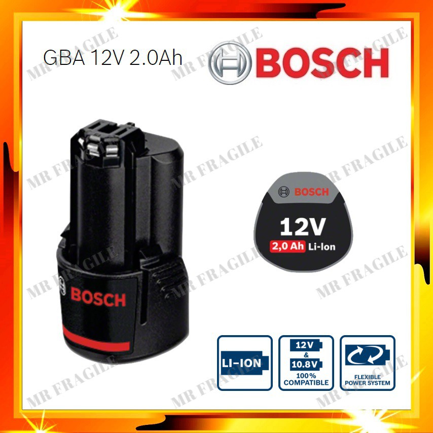 BOSCH GENUINE 12V 2.0aH LiIon BATTERY GSB 120 / GSR 120 & 1080 Model