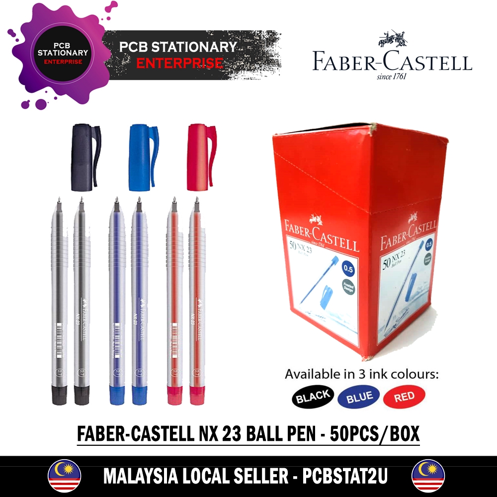 FaberCastell NX 23 Ball Pen 50Pcs/Box 0.5MM/0.7MM Shopee Malaysia