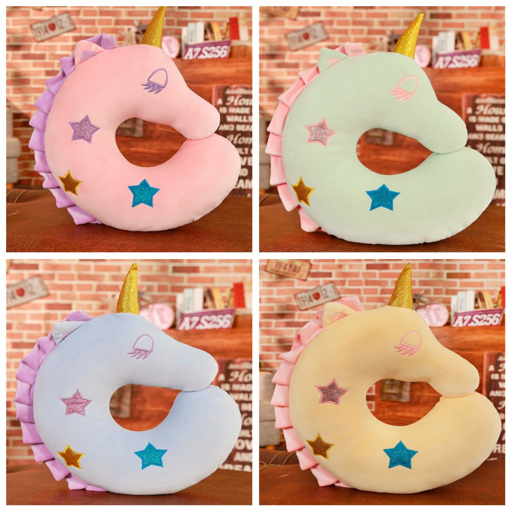 Unicorn Cushion Unicorn Neckpillow Soft Car Pillow Travel Pillow