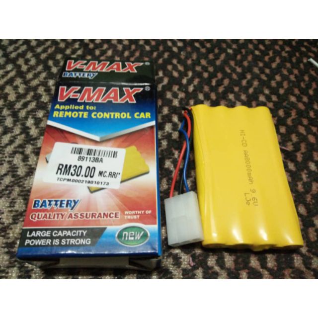 9.6 volt battery for remote control car