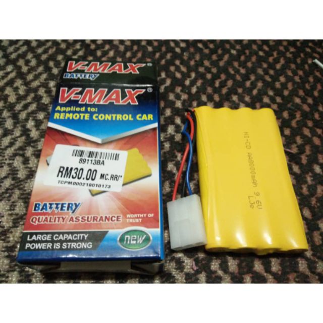 9.6 volt battery for remote control car