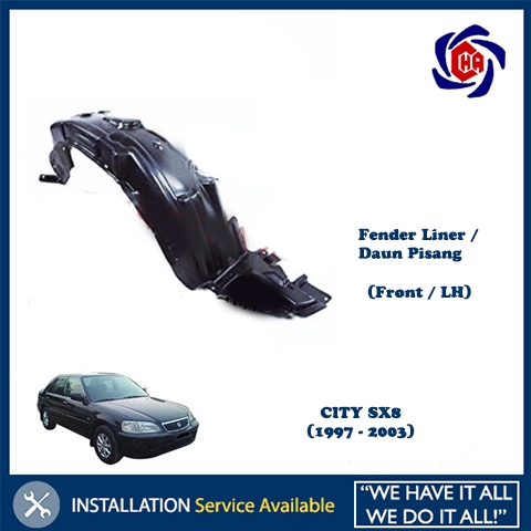 Honda City SX8 (1997 - 2003) Front Fender Liner Protector / Daun Pisang  Depan