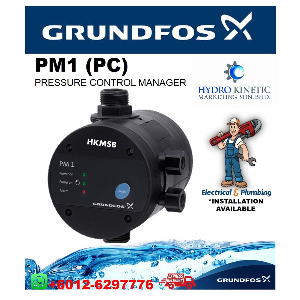 Grundfos Pm1 Pressure Manager Pressure Controller Pressure Switch Pc Shopee Malaysia 7412