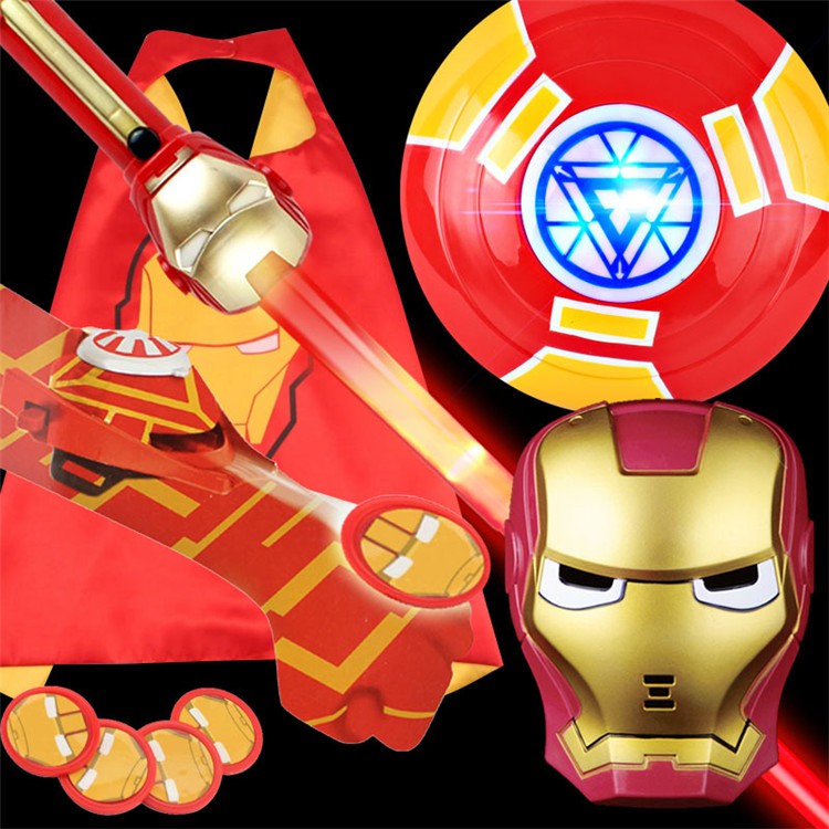 Ready Stock Marvel Avengers Iron Man Action Figures Led Light Sound Ironman Mask Glove Shield Toys Cosplay Shopee Malaysia - ironman gloves roblox