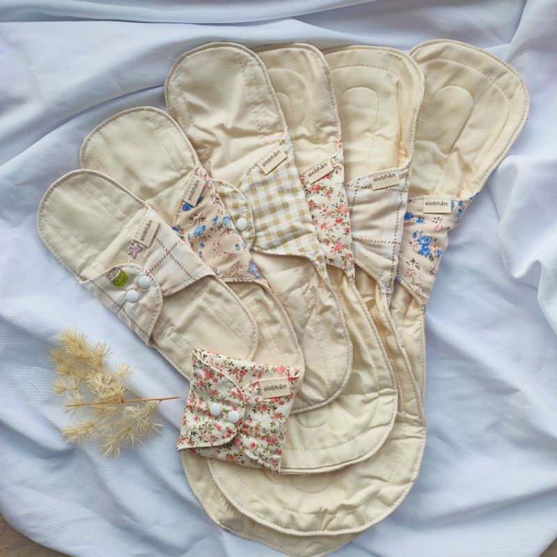 Unbleached Waterproof Reusable Organic Cotton Pad x 1pc | Cloth Pad | Menstrual Pad