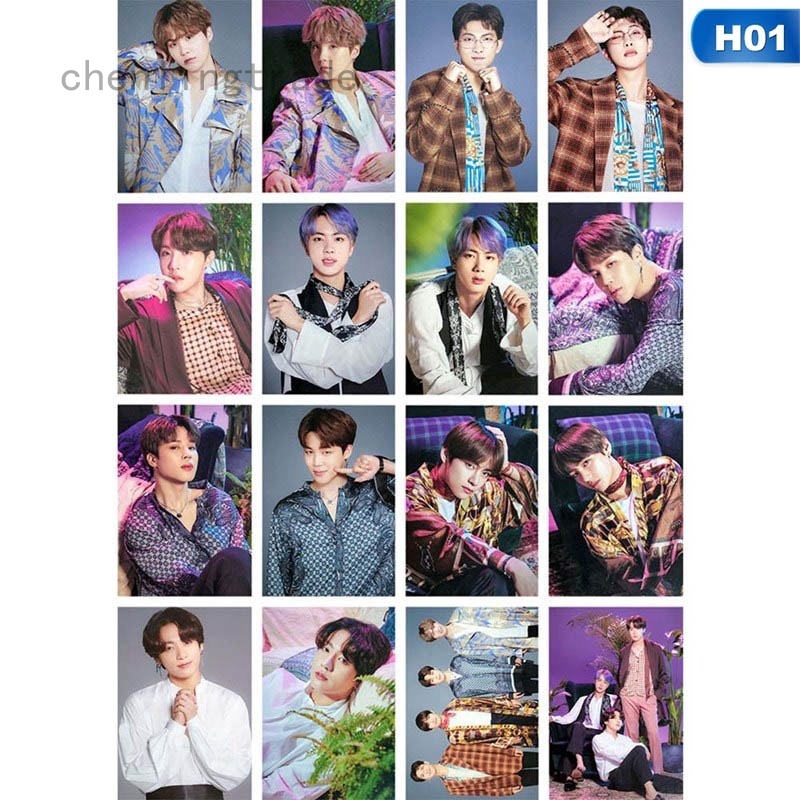 Chenlingtrade Jinzheng Stationery 16pcs Set New Kpop Bts Magic Shop Photo Card Mini Photocards Collective Postcard Shopee Malaysia