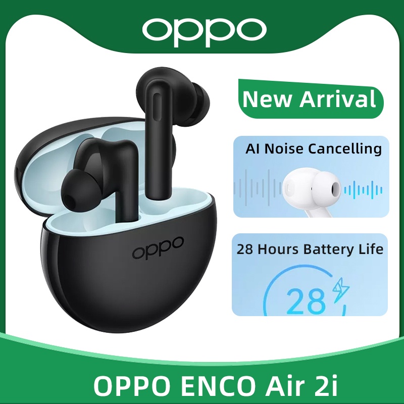 OPPO ENCO Air 2i TWS Earphone Bluetooth Wireless Earbuds AI Noise Cancelling Wireless Headphone 28Hours Battery Life For Find X5