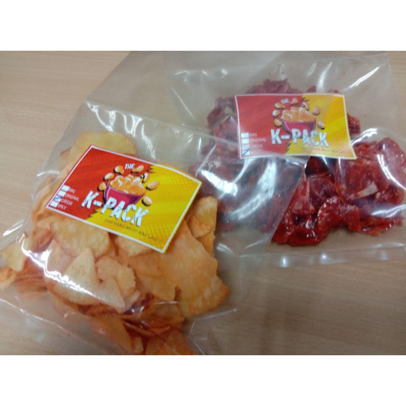 Kerepek Ubi Cheese Dan Spicy Jenama K Pack Shopee Malaysia