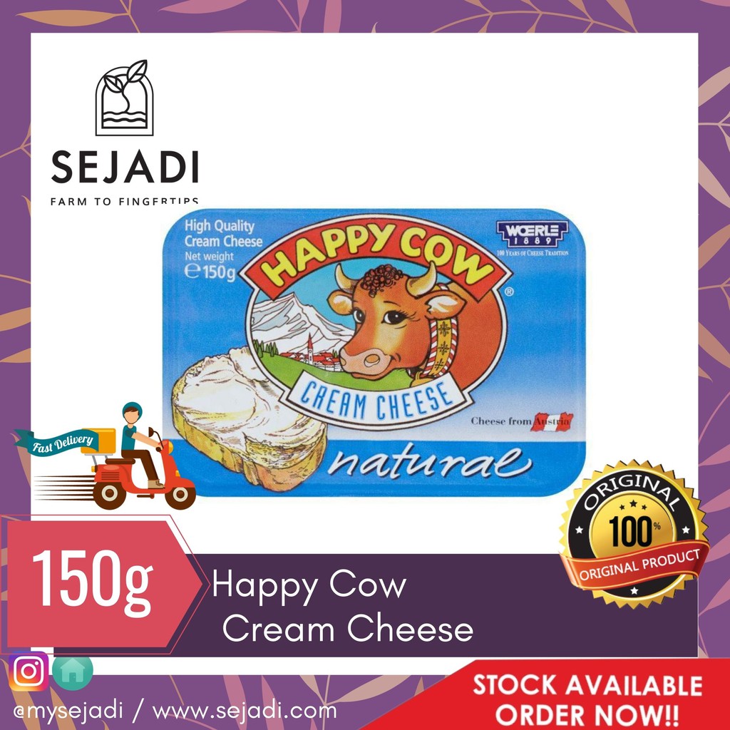 Happy Cow Cream Cheese Cheese 150g (Klang Valley Only) | Shopee Malaysia