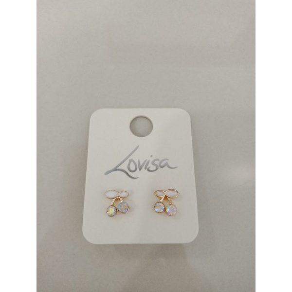 Lovisa Simple Cute Earring(Cherry) Shopee Malaysia
