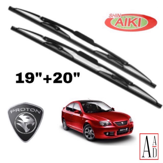 1 set(2pcs) Proton GEn2 19”+20” Shin Aiki Wiper Blades. Gen2 Wiper