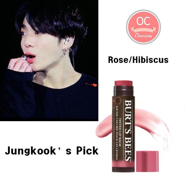 💜Jungkook's Pick💜 Burt's Bees 100 Natural Tinted Lip Balm Shopee