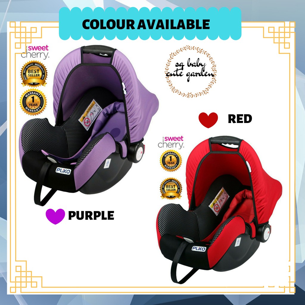 sweet cherry pliko car seat