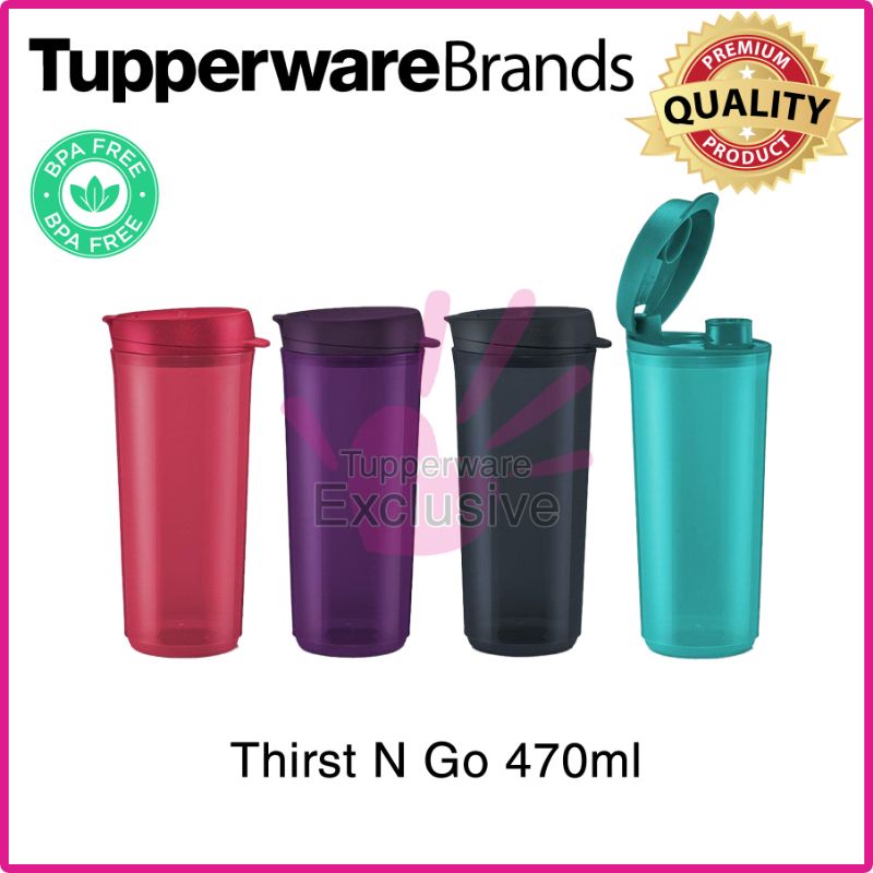 New Colour Thirst N Go 470ml Tupperware Original Tumbler Tupperware ...