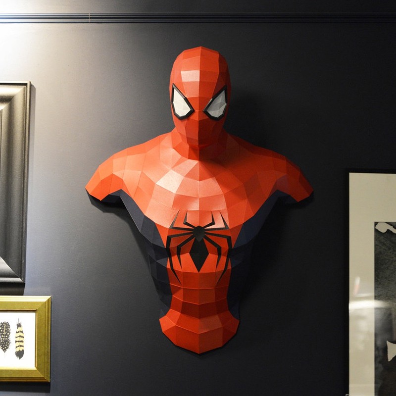 DIY Papercraft Spiderman Ironman Hulk Captain America Black Panther Wall  Hanging Low Poly PaperModel 3DPuzzle Handwork Toys Paper Sculpture | Shopee  Malaysia