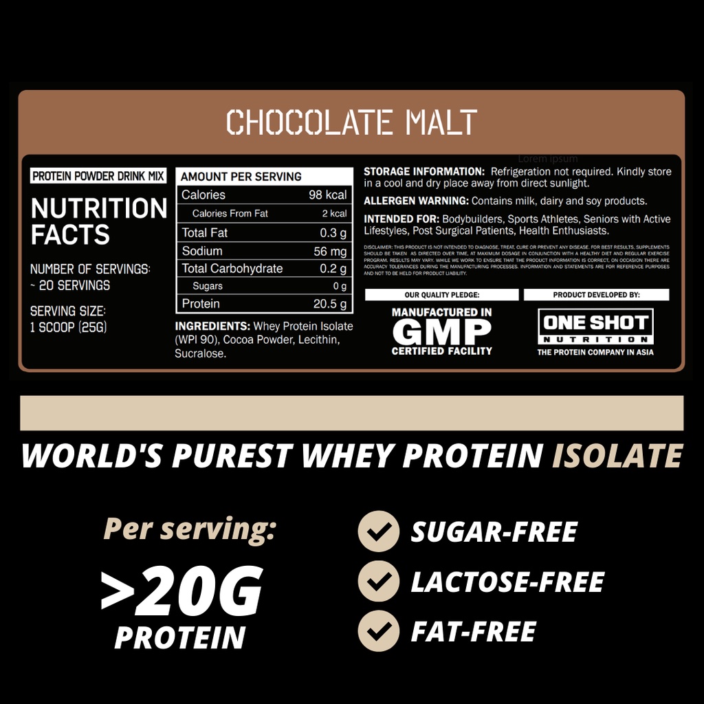 Whey Protein Isolate (Prime90 Isolate) 100 Whey Protein Isolate One