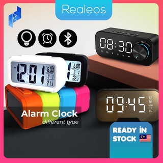 Realeos Smart Digital LED Alarm Clock Bluetooth Wireless Speaker Radio Music Box R467