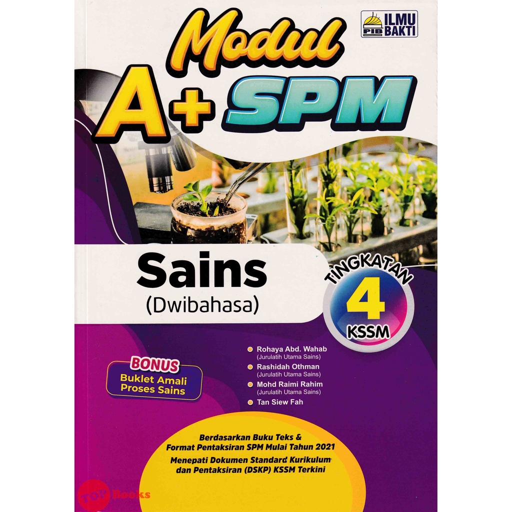 Buy [TOPBOOKS Ilmu Bakti] Modul A+ SPM Sains Tingkatan 4 KSSM Dwibahasa